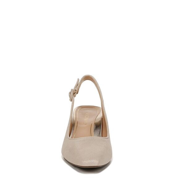 Vionic Women's Sirah Perris Comfortable Kitten Heels- Supportive Backstrap Squa - Picture 5 of 6